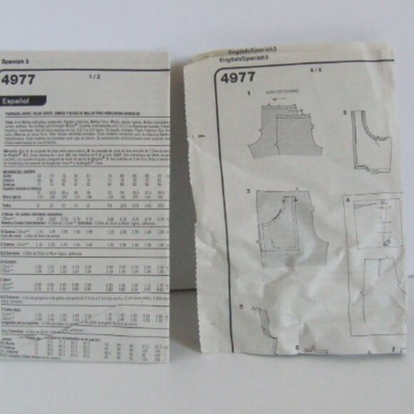 Disney girls top skirt shorts skort sewing pattern Simplicity Lizzie McGuire - Picture 3 of 4